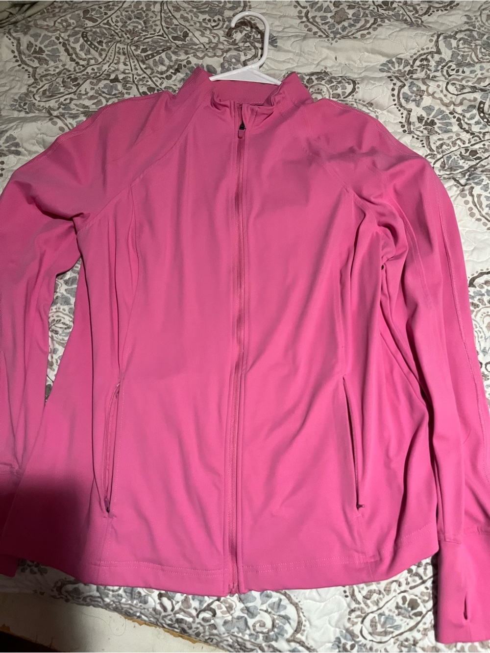 Avia Women's Bright Pink Full-Zip Utility Jacket